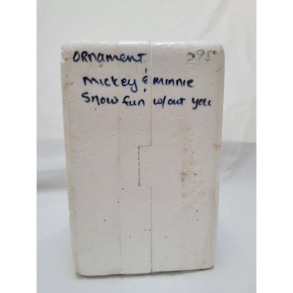 Mickey Mouse Snow Globe Ornament IT'S SNOW FUN WITHOUT YOU Bradford #A0142 COA - Picture 8 of 9